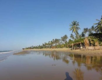 Bela praia com coqueiros de Icaraí de amontada